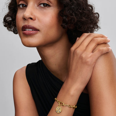 Pandora Crossing Arrows Medallion Charm