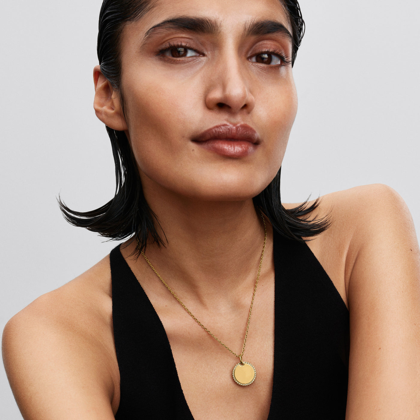 Engravable Round Tag Pendant