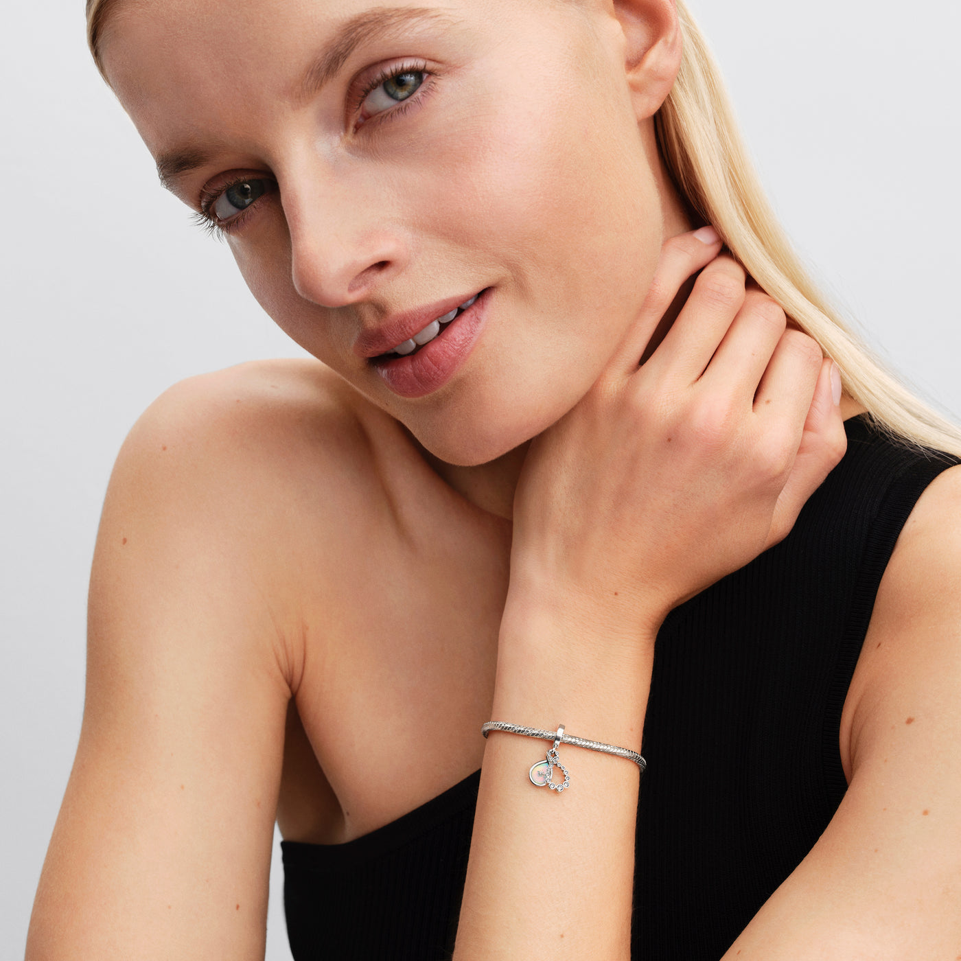 Pandora Opalescent Infinity Double Dangle Charm