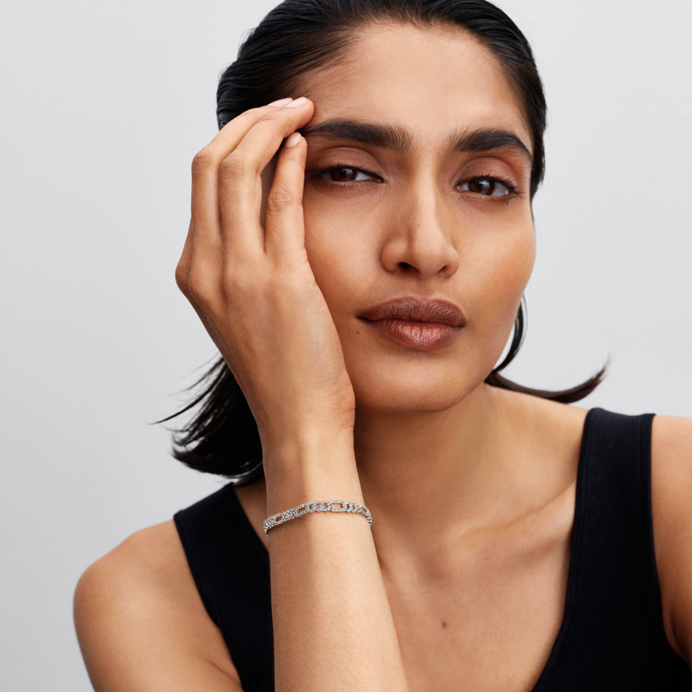 Pandora Oval Cuban Chain Bracelet