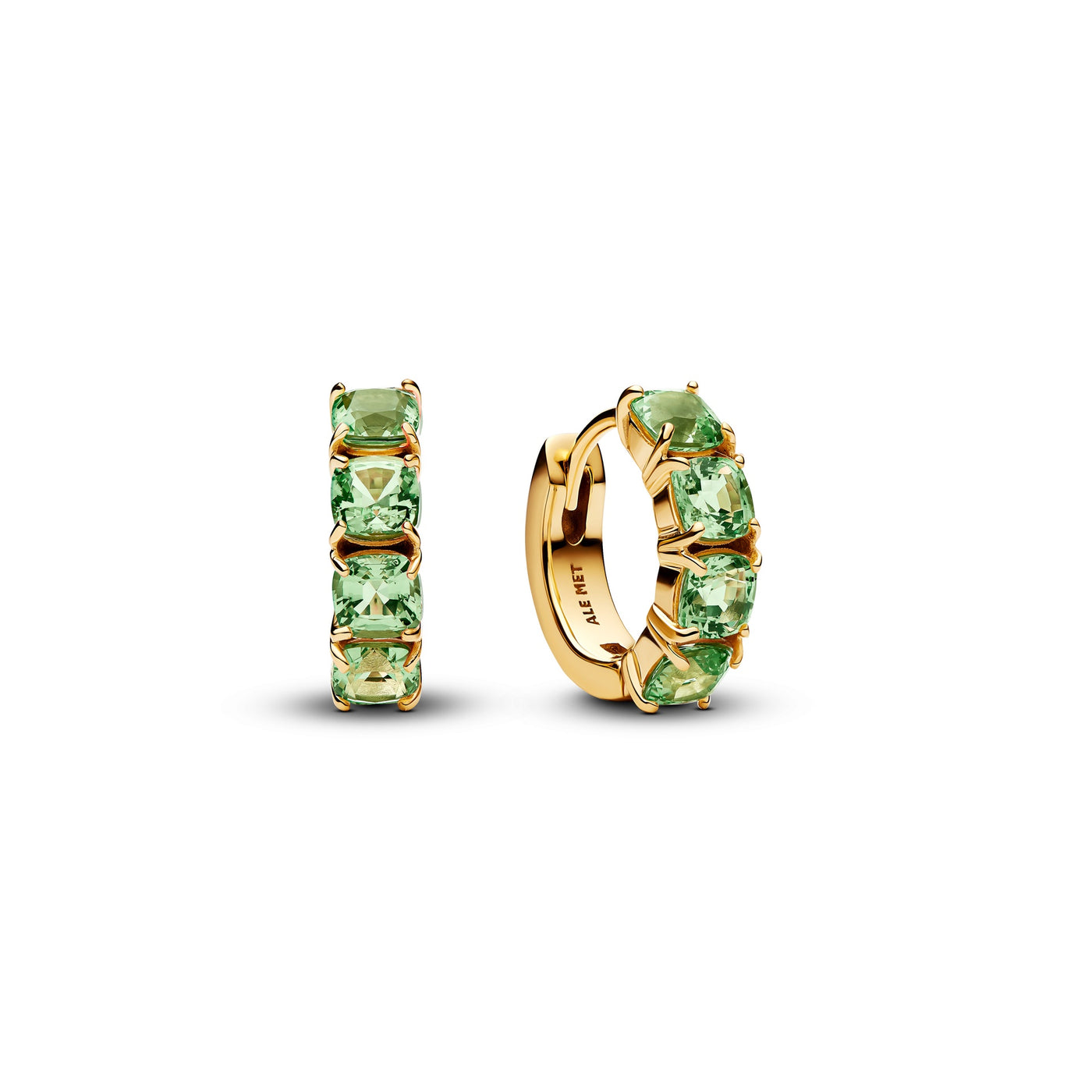 Pandora Green Hoop Earrings