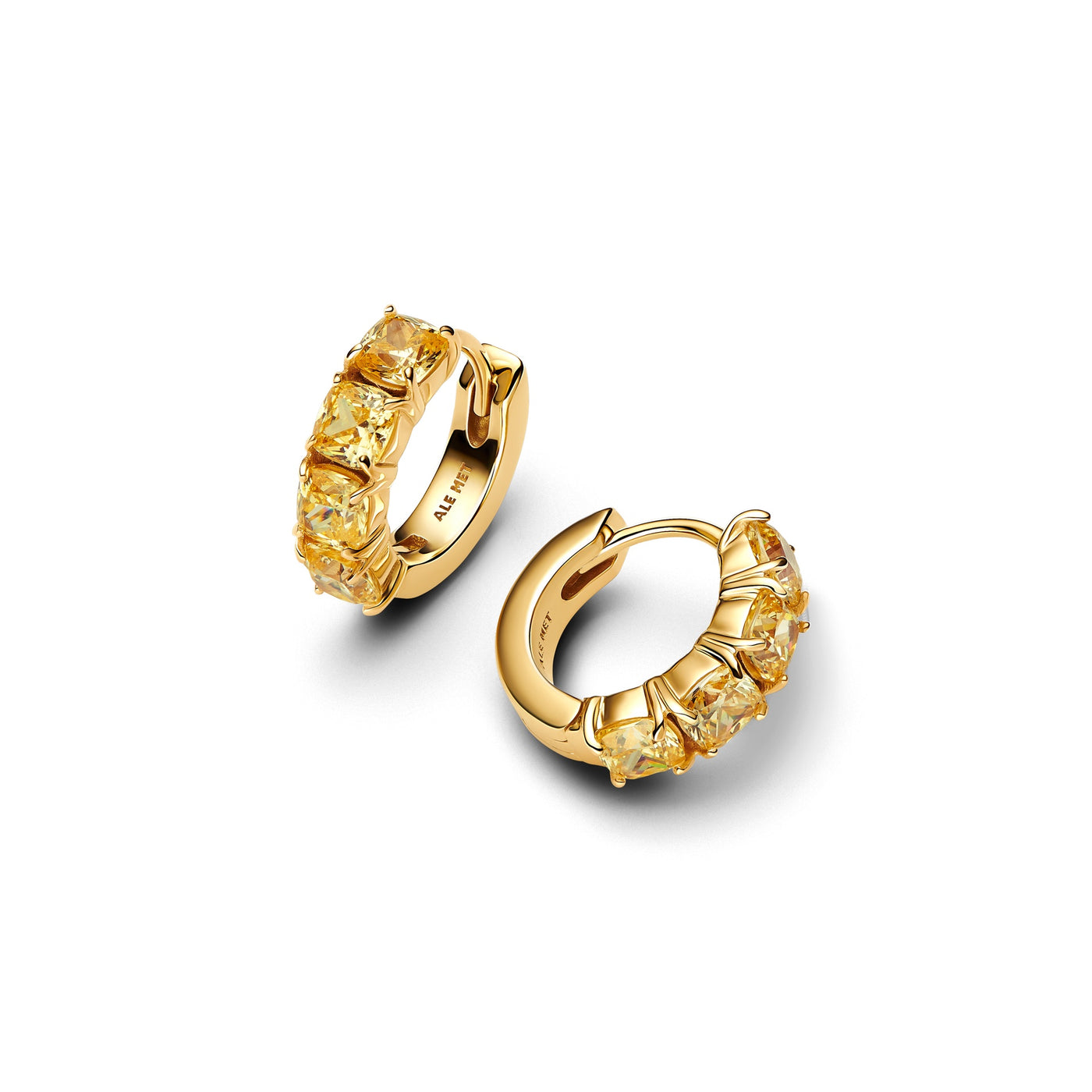 Pandora Yellow Hoop Earrings