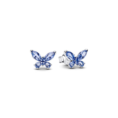 Pandora Blue Butterfly Stud Earrings