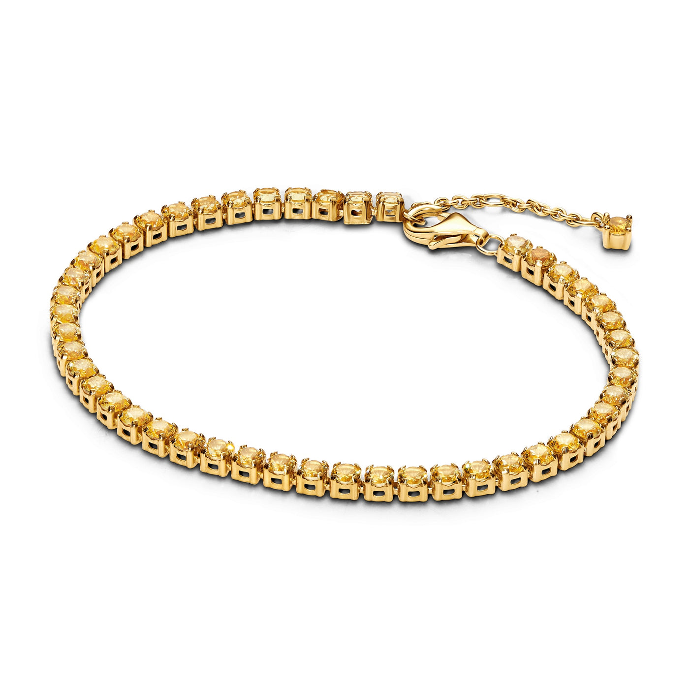 Pandora Sparkling Yellow Tennis Bracelet