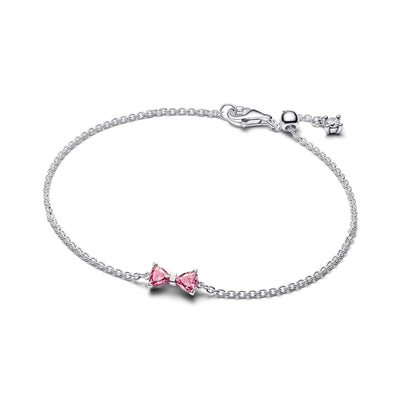 Pandora Pink Bow Chain Bracelet