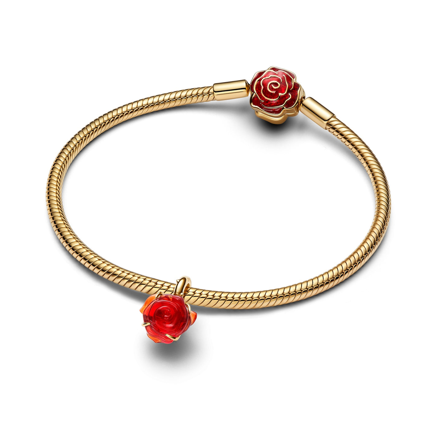 Disney Beauty and the Beast Enchanted Rose Dangle Charm