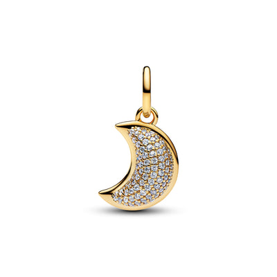 Pandora Sparkling Crescent Moon Dangle Charm