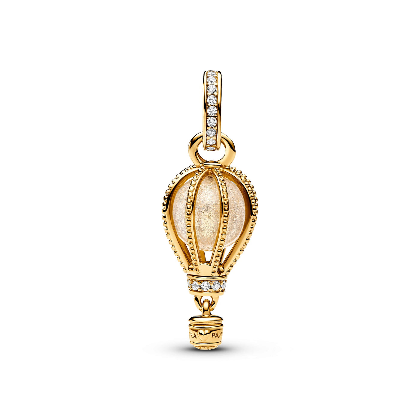 Pandora Sparkling Clear Hot Air Balloon Dangle Charm