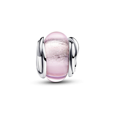 Pandora Encircled Pink Murano Glass Charm