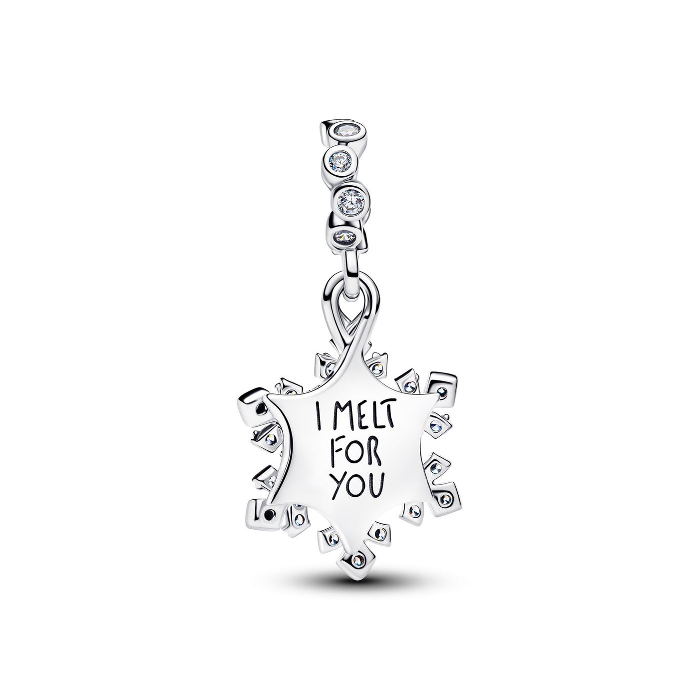 Pandora Opalescent Snowflake Double Dangle Charm