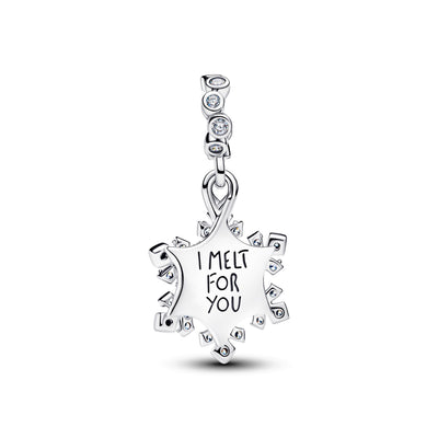 Pandora Opalescent Snowflake Double Dangle Charm