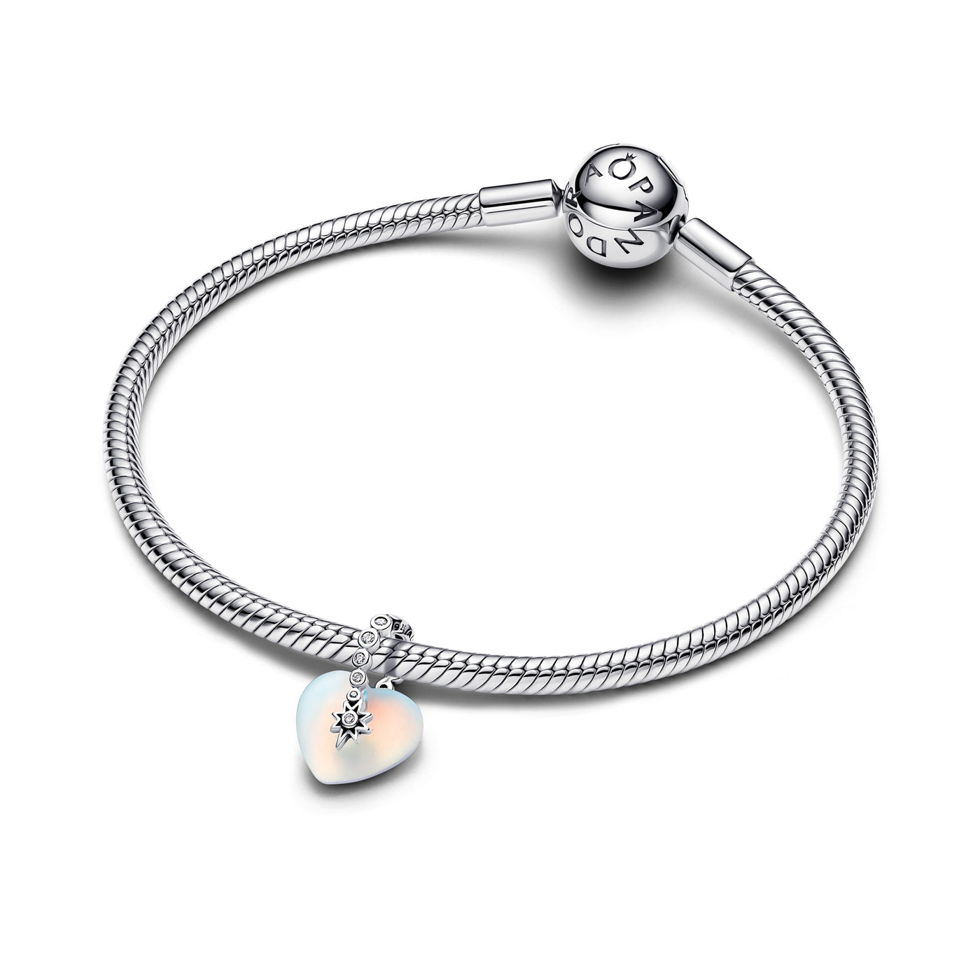Pandora Shooting Star & Heart Dangle Charm