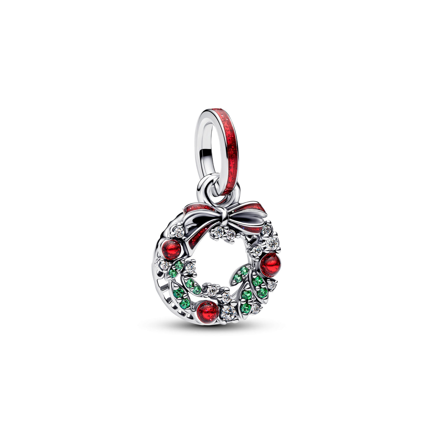 Pandora Holiday Wreath Double Dangle Charm