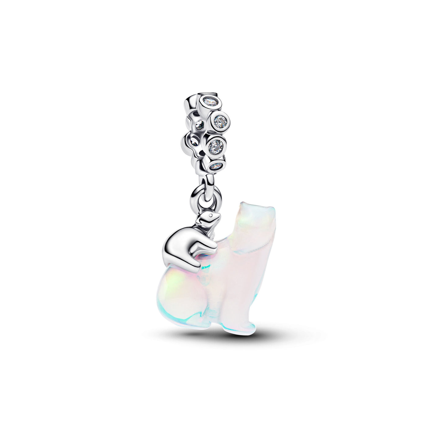Pandora Polar Bear Mother & Cub Dangle Charm