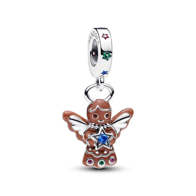 Pandora Gingerbread Angel Dangle Charm