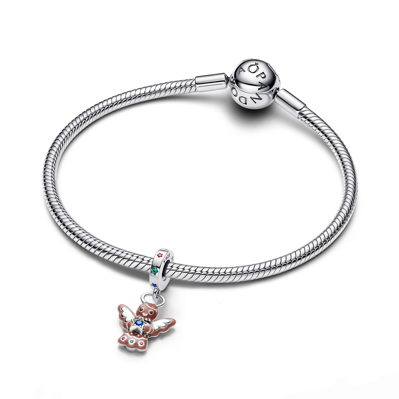 Pandora Gingerbread Angel Dangle Charm