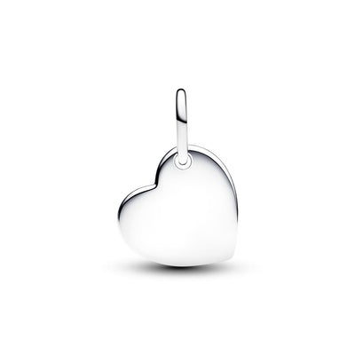 Pandora Engravable Heart Pink Stone Dangle Charm