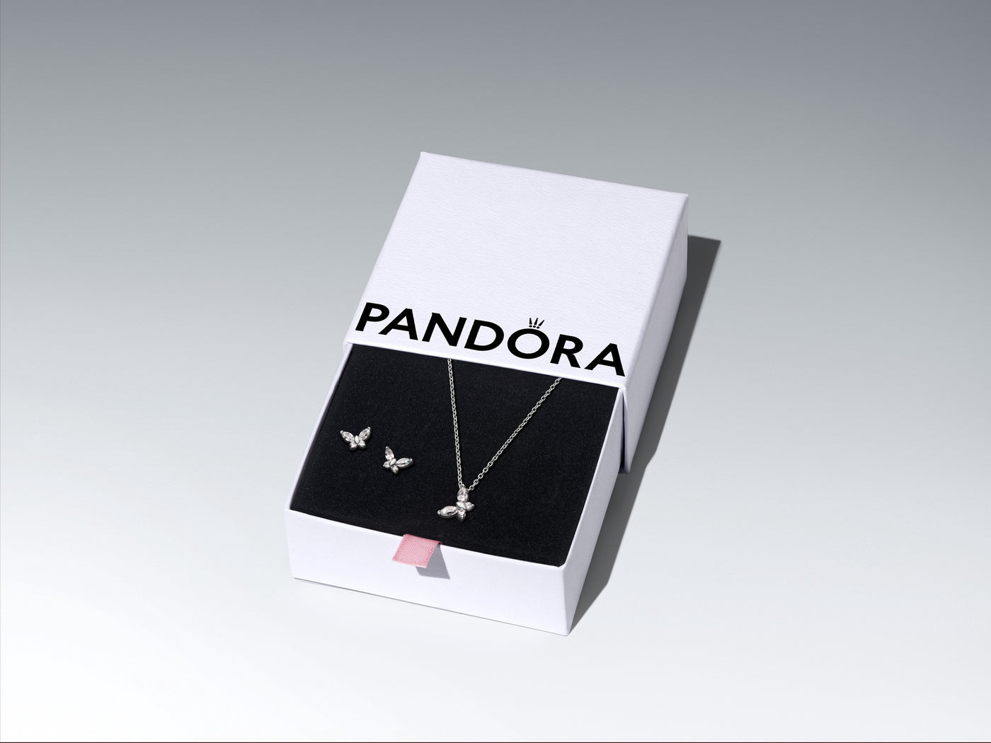 Pandora Sparkling Butterfly Jewelry Gift Set