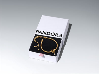 Pandora Golden Heart Bracelet Gift Set