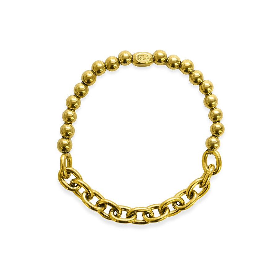 Ball and Chain - Bold Link + 5mm Ball  Bracelet