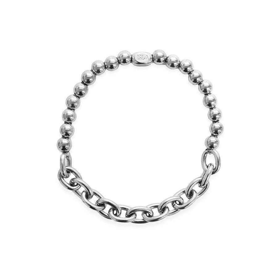 Ball and Chain - Bold Link + 5mm Ball  Bracelet