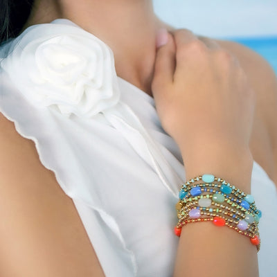 Here, There & Everywhere - Minty Bracelet