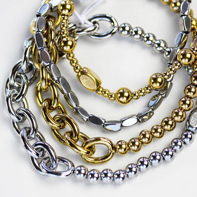 Ball and Chain - Bold Link + 5mm Ball  Bracelet