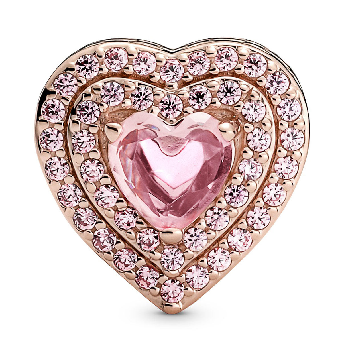 Pandora Sparkling Levelled Heart Charm