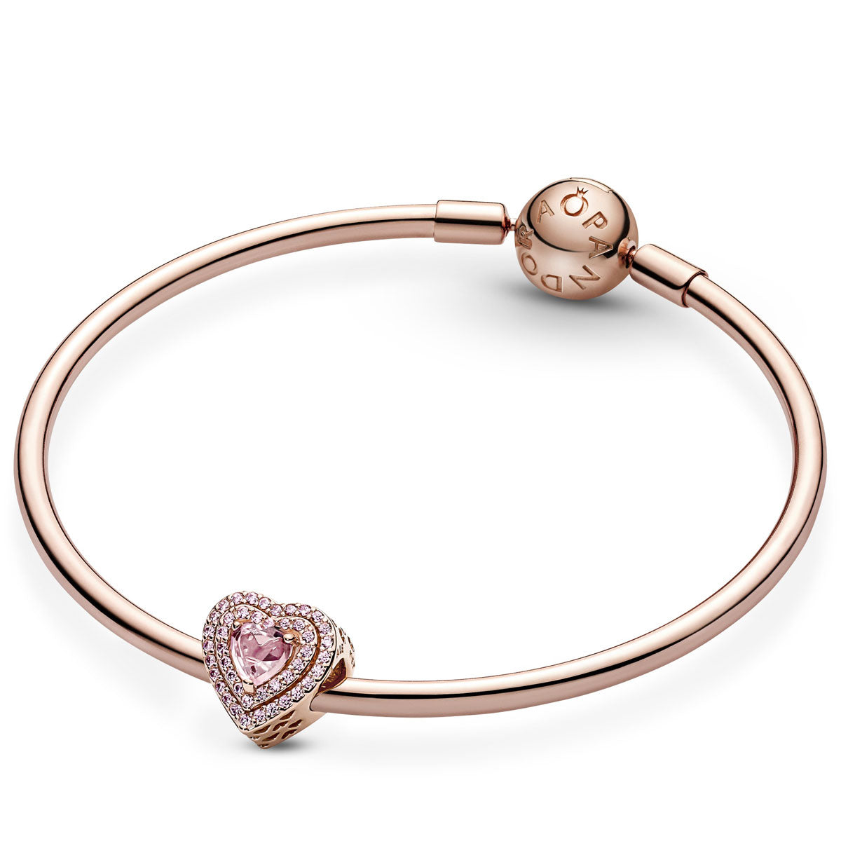 Pandora Sparkling Levelled Heart Charm