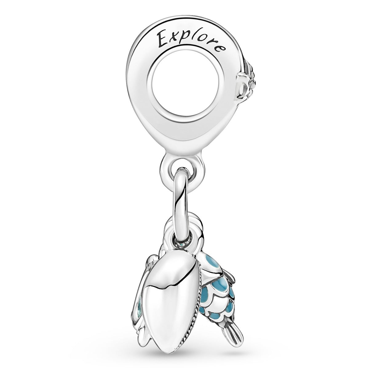 Pandora Fish, Sea Turtle & Conch Triple Dangle Charm