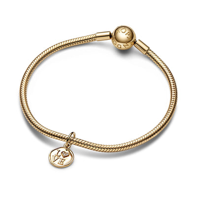 Sparkling Love Stamp Dangle Charm