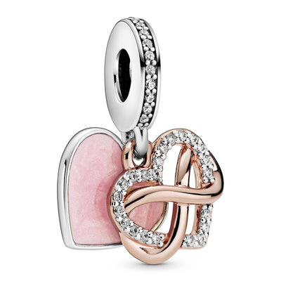Pandora Sparkling Infinity Heart Dangle Charm
